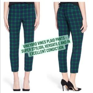 Perfect for Fall! Vineyard Vines Tartan Plaid Ankle Pants - super stylish